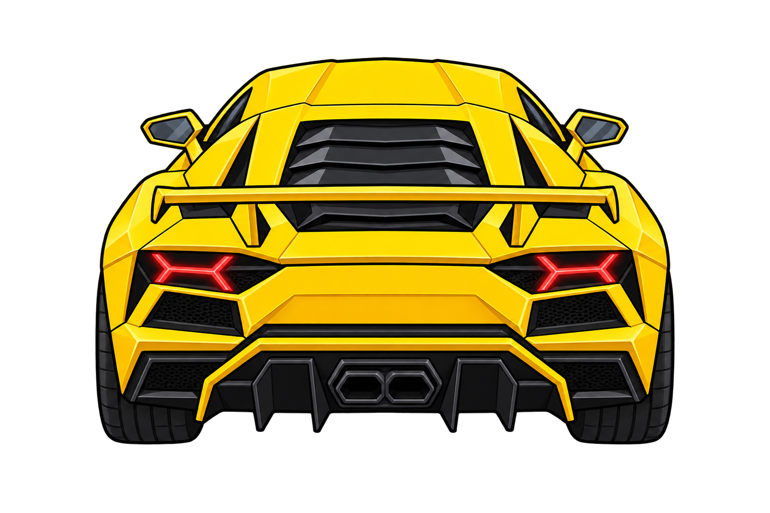 Lamborghini 遊戲車尾